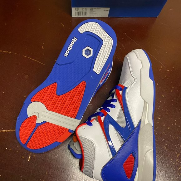 Reebok Mens White Pump Omni Zone 2 H01315 Lace Up Basketball Shoes Size US 8.5 - Picture 4 of 5